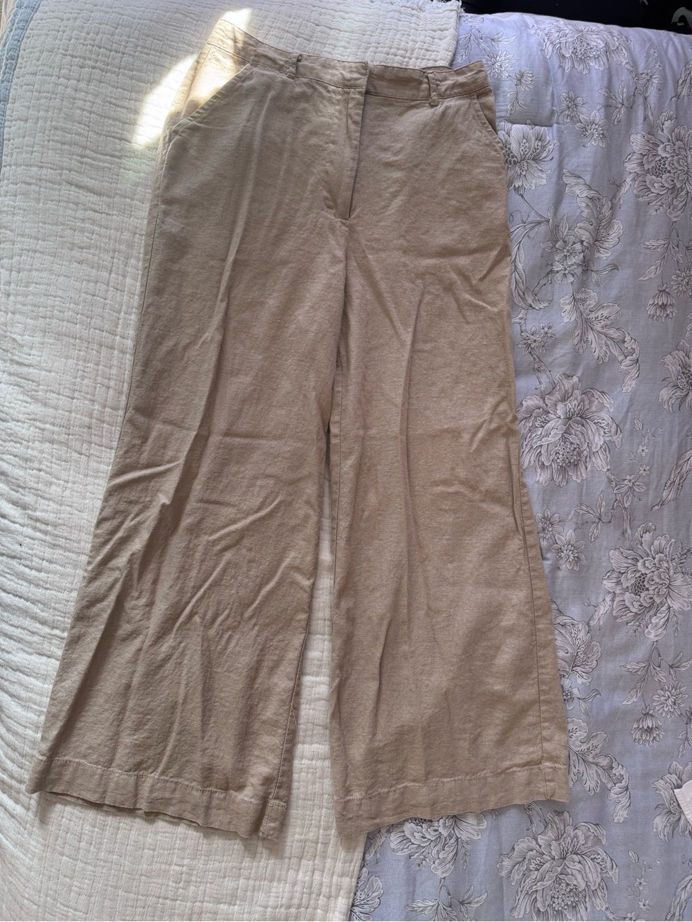 Max Studio Relaxed Knit Pants in Light Taupe